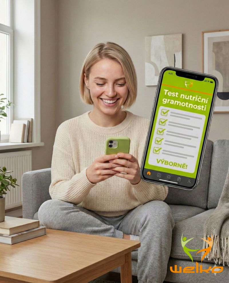Ukázka výsledku testu nutriční gramotnosti